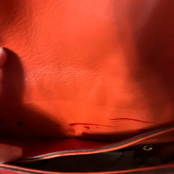 MCM shoulder bag. Painted. EUC. Please see pictures.